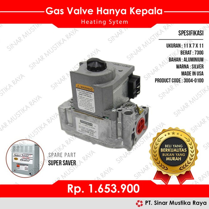 Gas Valve Ss-225 (Kepala) Super Saver Heater Alat Ternak Ayam Unggas