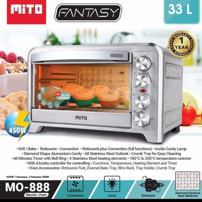 Oven Listrik Mito 33 Liter Mo 888 Akayimutsekali