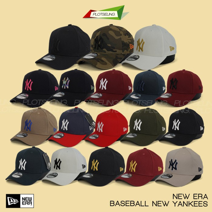 TOPI BASEBALL CAP NEW ERA 9FORTY YANKEES NY NEW YORK UNISEX ORIGINAL
