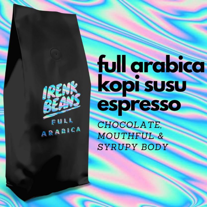 

Full Arabika Irenk Beans Gayo Bali Kopi Susu Espresso 500 Gram