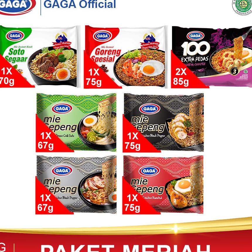 

12.12 BIG SALE FASION Paket Spesial All Varian GAGA Mie Gepeng (GG73) !