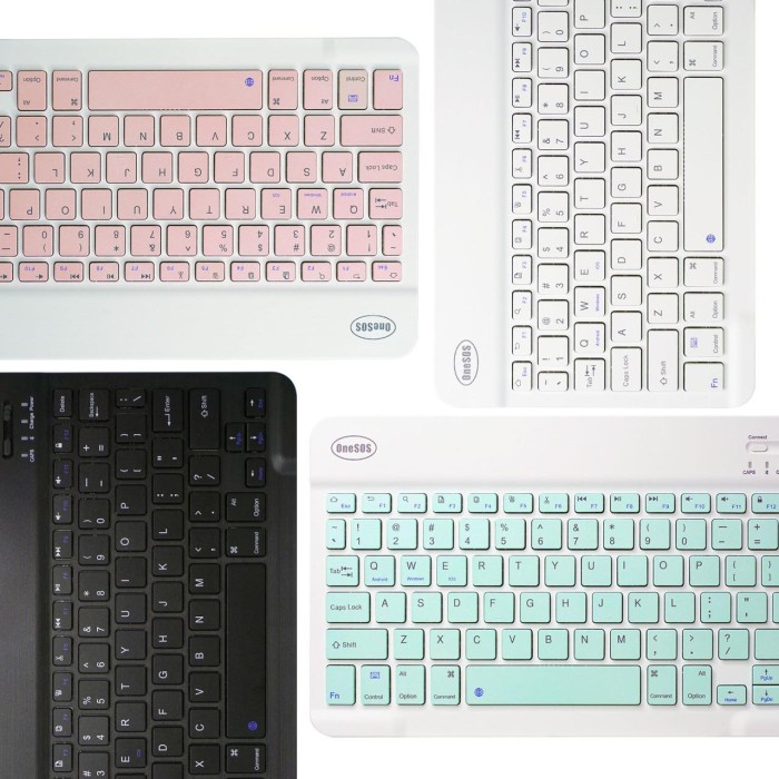 Keyboard Bluetooth OneSOS Keyboard Universal 8 inch 10 inch Tab / Ipad