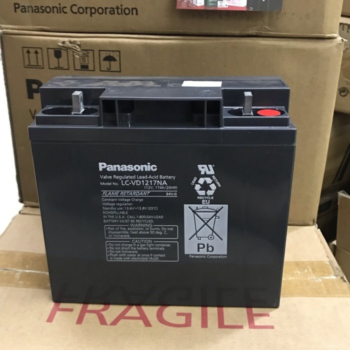 ACCU AKI BATERAI UPS BATTERY KERING VRLA PANASONIC 12V 17AH / 20HR