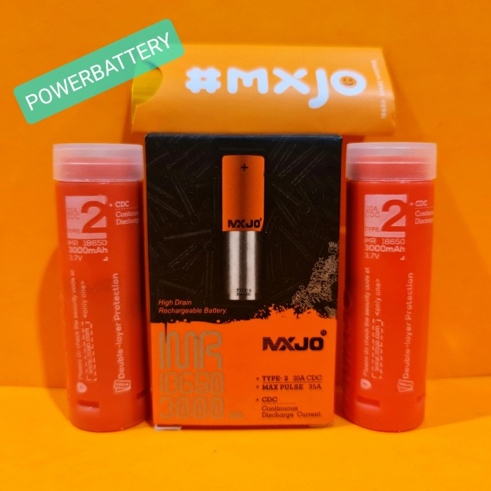 MXJO IMR 18650 3000 mAh 3.7V 35A TYPE 2
