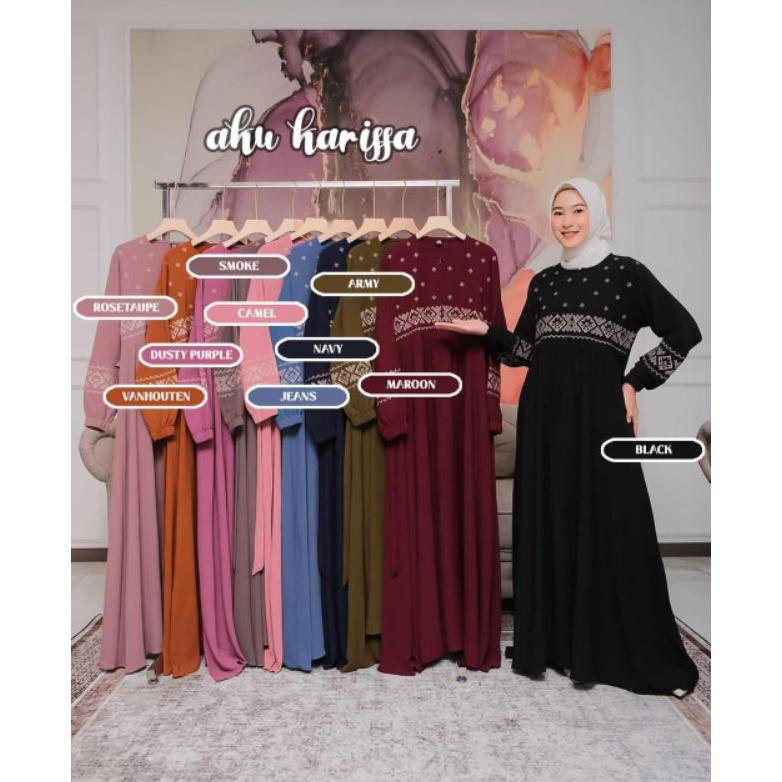 BEST PROMO BIG SALE DZIFA DRESS BORDIR AKU KARISSA//DRESS BORDIR CRINGCEL PREMIUM terpercaya