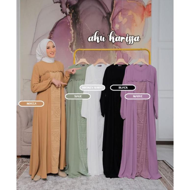 BEST PROMO BIG SALE AGNIA DRESS AKU KARISSA//GAMIS BROKAT TERLARIS//GAMIS KONDANGAN KEKINIAN terperc