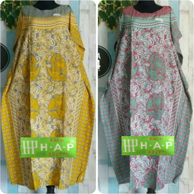 New Daster Kalong Hap Original Jumbo Ld 140 / Daster Kaftan / Daster Batik Pengiriman Cepat