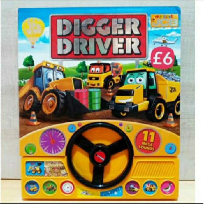 MUST HAVE IGLOO BOOKS STEERING WHEELS JCB - DIGGER DRIVER (SOUND BOOK) TERMURAH