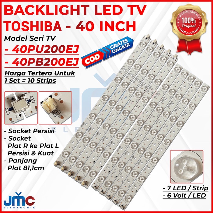 Backlight Tv Led Toshiba 40Pu200Ej 40Pb200Ej 40Pu200 40Pb200 40Pu 40Pb