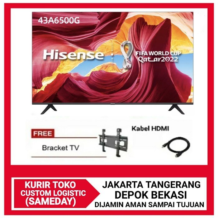 Hisense 43 Inch Android 4K Uhd-Full Screen Bezeless Smart Tv 43A6500G