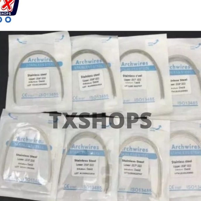[✉X☼4> Dental Wire / Kawat Ortho Braces SS Stainless Steel Wire Round Recta -amanah㊛