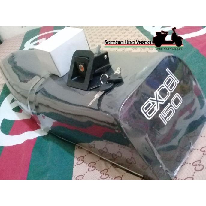 {{{{}}] Jok Panjang Single Vespa Excel Original EMGI + Rumah Kunci Jok Taiwan
