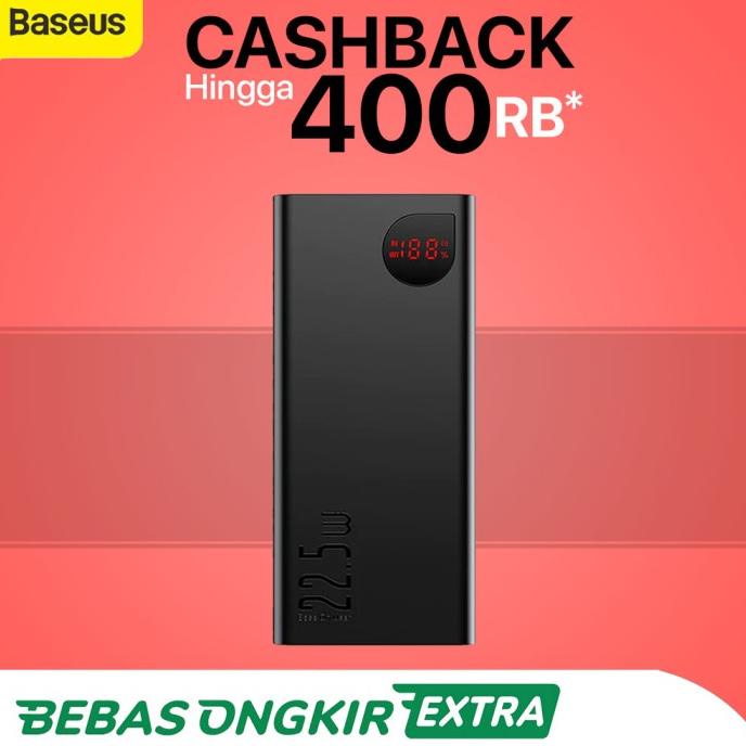 Baseus Adaman Metal Digital Display 22.5W Powerbank 20000Mah Andreaheranata