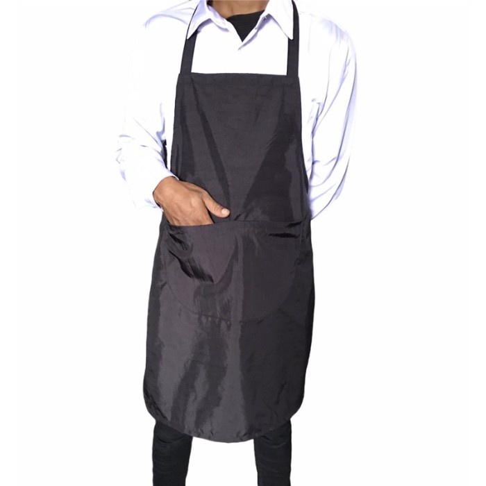 Terlaris Celemek Apron Dapur / Apron Hitam Motif / Celemek Anti Air / Appron