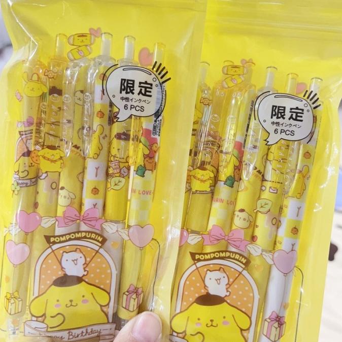 

TERLARIS Pulpen gel 0.5 mm Motif Pompompurin Warna Kuning Bolpen Cantik Lucu DSO