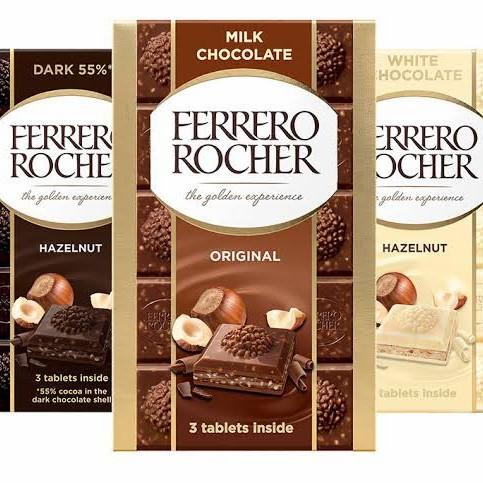 

FERRERO ROCHER Chocolate Bar Tablet 90 Gram Best Seller