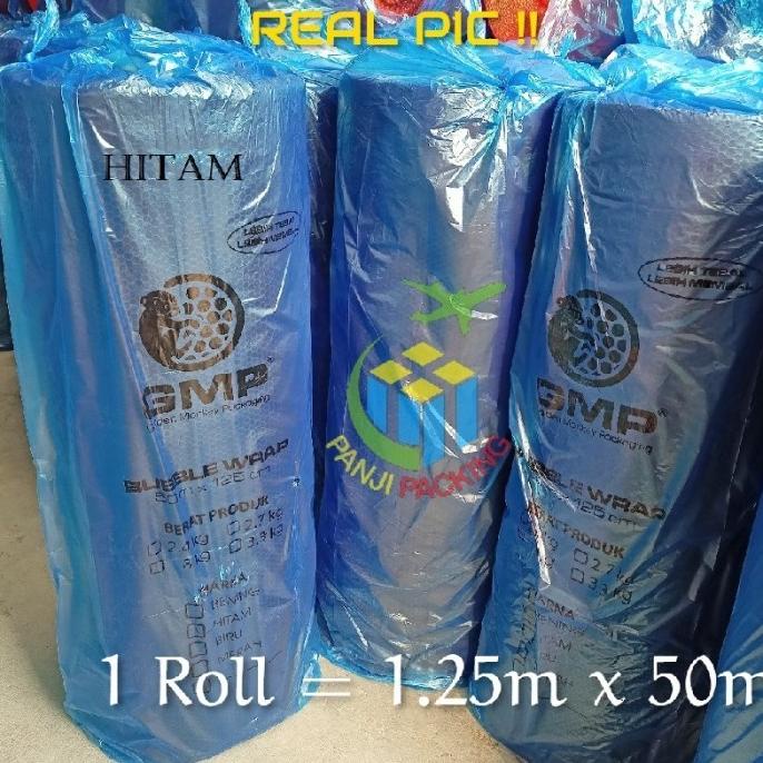 

+++++] BUBBLE WRAP GMP HITAM 1 ROLL BUBBLEWRAP PANJI PACKING BANDUNG BUBLE DL