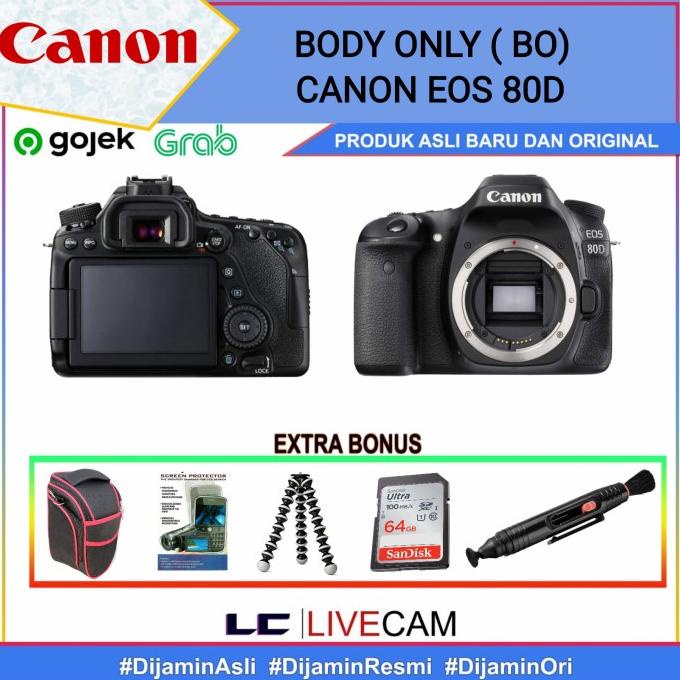 SALE CANON EOS 80D BODY ONLY / KAMERA CANON 80D BODY / BODY CANON 80D