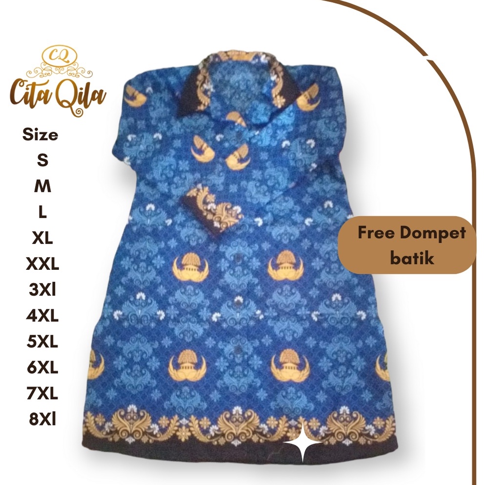 Harga Termurah.. Tunik Korpri Terbaru Wanita Ready size S sampai size Jumbo Baju Korpri Seragam Korp