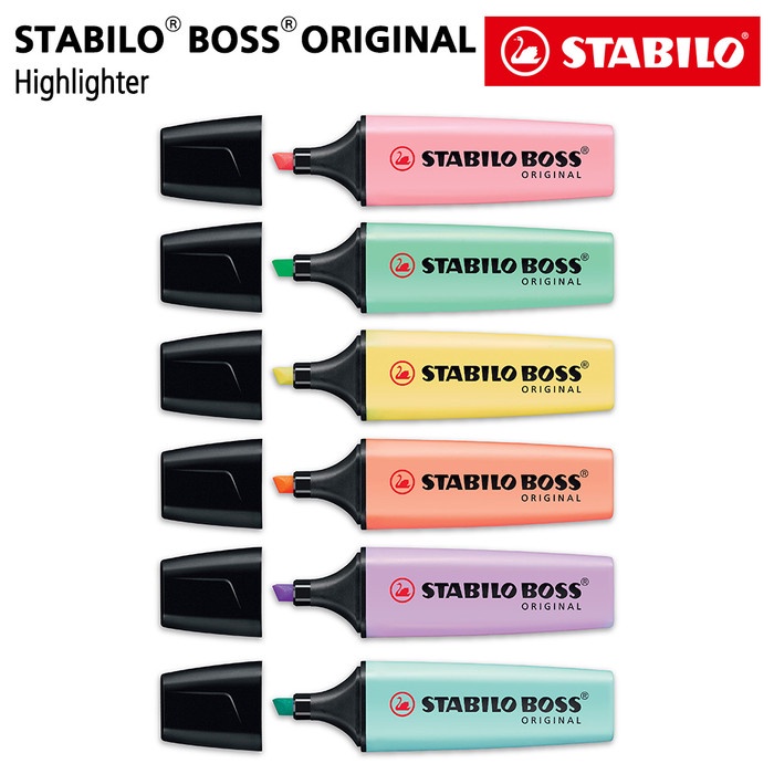 

STABILO SET 6 - BOSS Pastel Edition / Highlighter Original 6 pcs