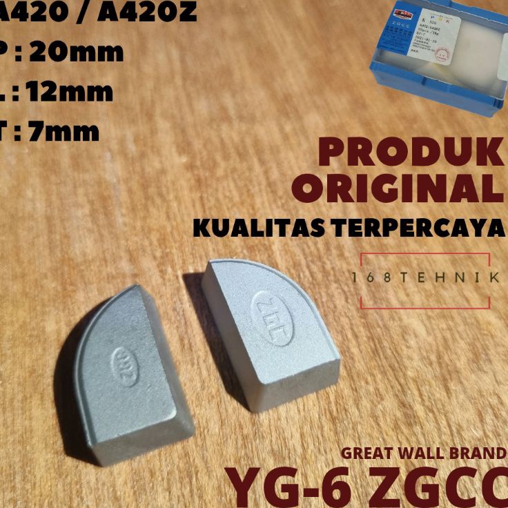 Diskon Promo MATA WIDIA YG6 A420 ECER KANAN KIRI / PAHAT WIDIA YG-6 A420Z / YG6 A420 / Mata Widia / 