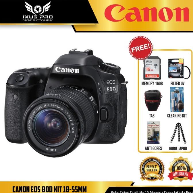 SALE Canon Eos 80D kit 18-55 is stm / Kamera Canon Eos 80 D kit