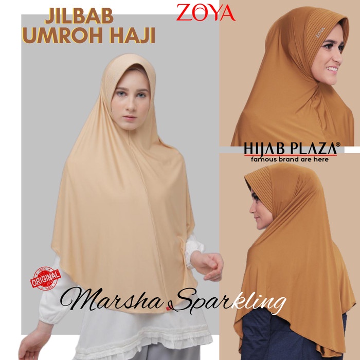 Hijab Instan Umroh Haji Zoya Marsha Sparkling