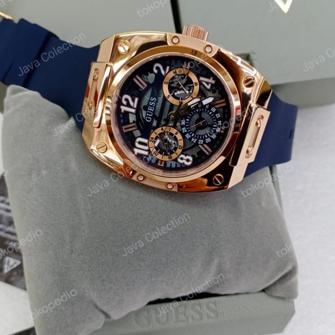 Jam Tangan Pria Guess GW0569G3 Rose Gold Original