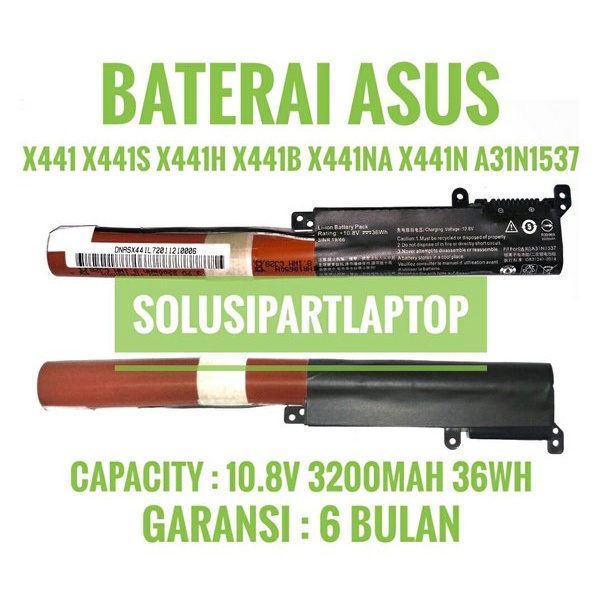 baterai asus X441 X441N X441NA X441M X441MA X441B X441BA