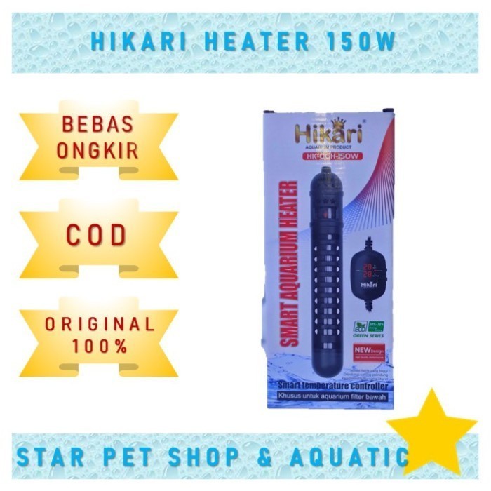 Aquarium Kolam Ikan Smart Heater Hikari Qgh Auto 150 Watt