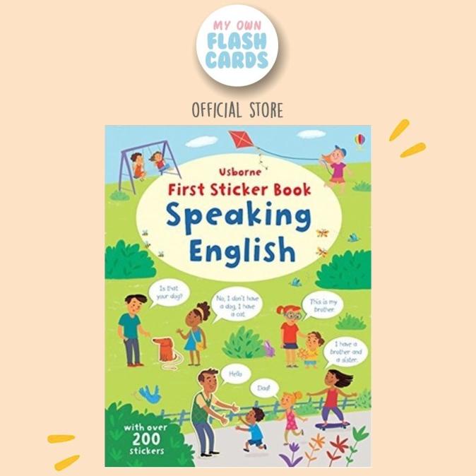

Usborne Speaking English First Sticker Book - Buku Stiker Anak Import