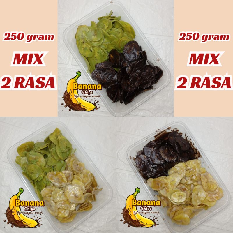 

250 gram keripik pisang coklat lumer