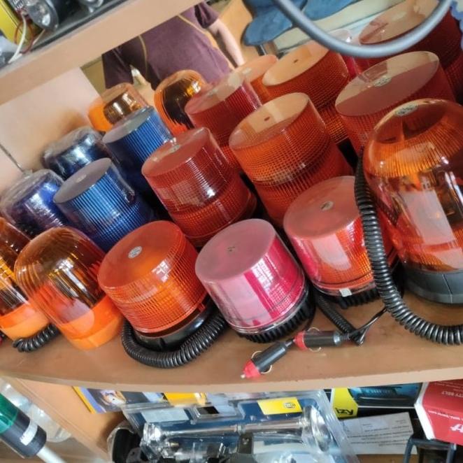 Lampu Rotary Led 24V/Dc Biru