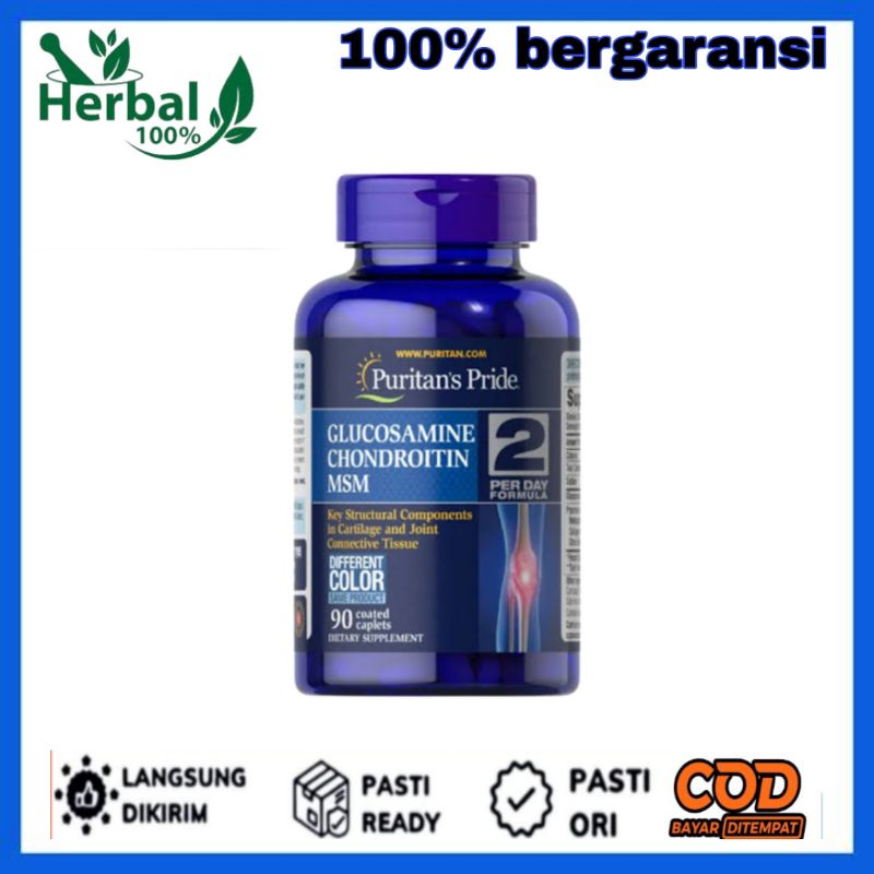 Puritan's Pride Triple Strength Glucosamine, Chondroitin, MSM Isi 60