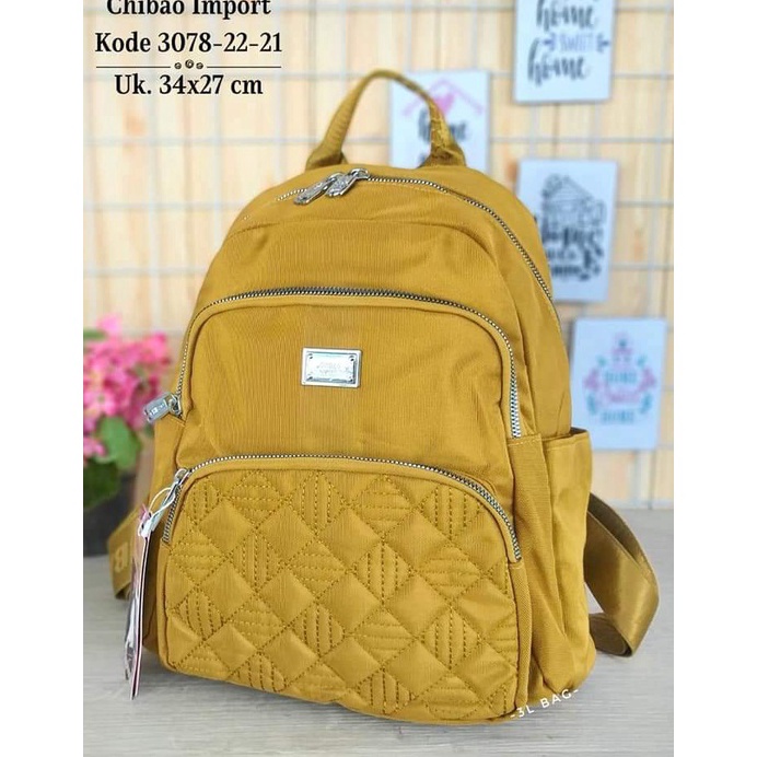 HARGA TERMURAAH Tas Ransel Wanita Tas Chibao Ransel 3078-22 Bahan Kanvas Terbaru. Tas Wanita Tas Chi