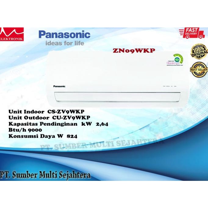 Ac Panasonic Cs-Zn9Wkp Ac Split 1 Pk Standard - Unit Only Ok