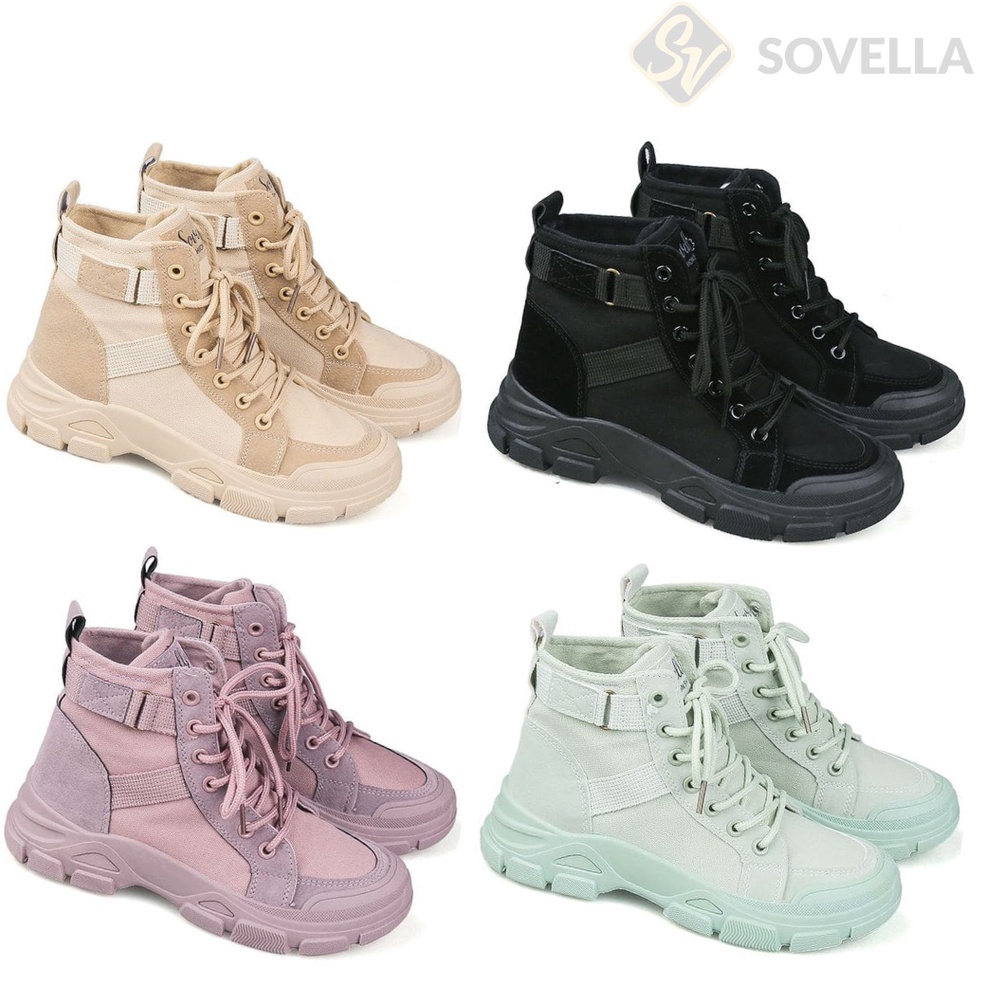 TERBAIK SOVELLA Lizza Sneakers Sepatu Wanita Tali Sport
