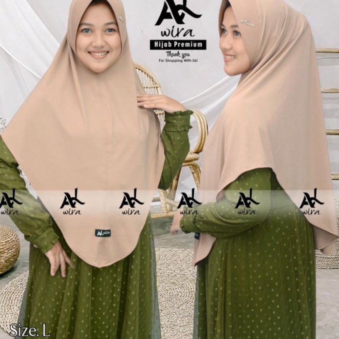 XJBX9006 TEBUS MURAH  Alwira.outfit jilbab instan size L original by Alwira
