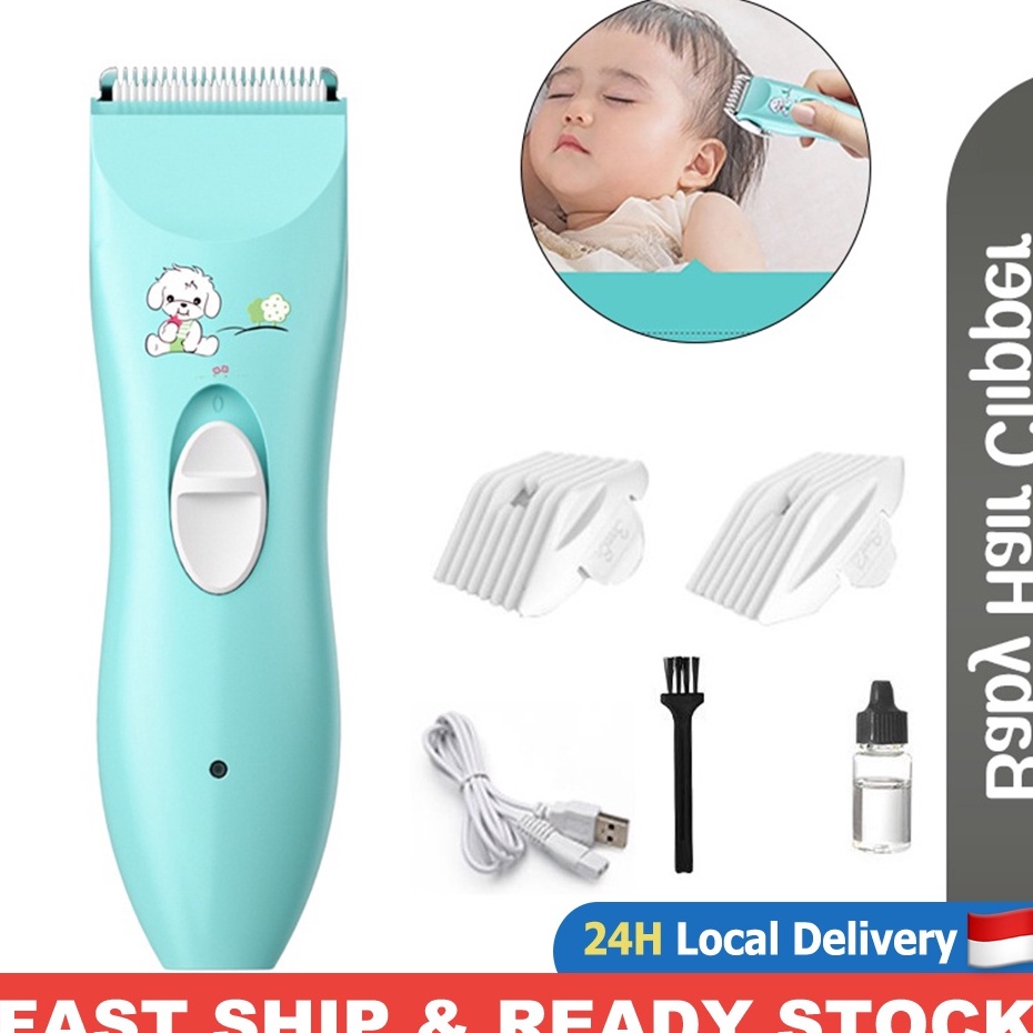 Terbaru Baby Hair Clipper Alat Cukur Rambut Bayi Anak Lengkap & Mudah untuk Dicuci & Hair clipper me