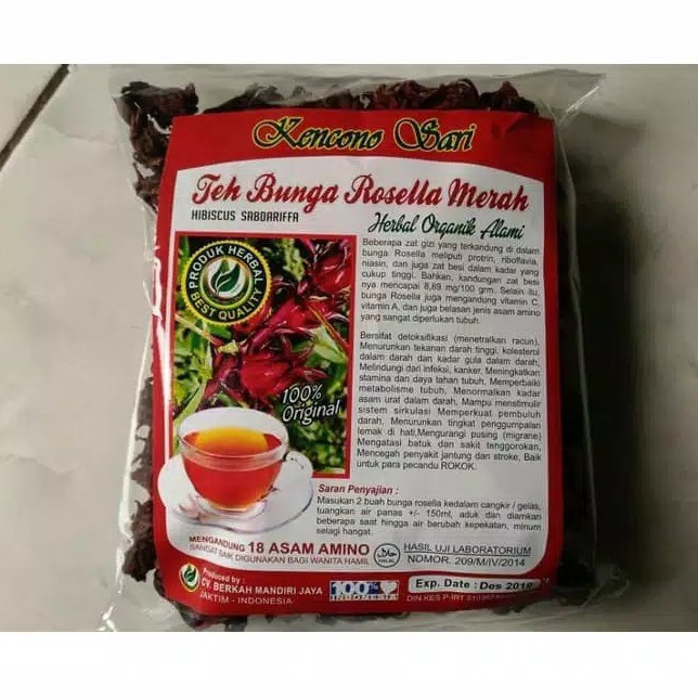

Ready Stock Teh Bunga Rosela Merah Isi 100gram