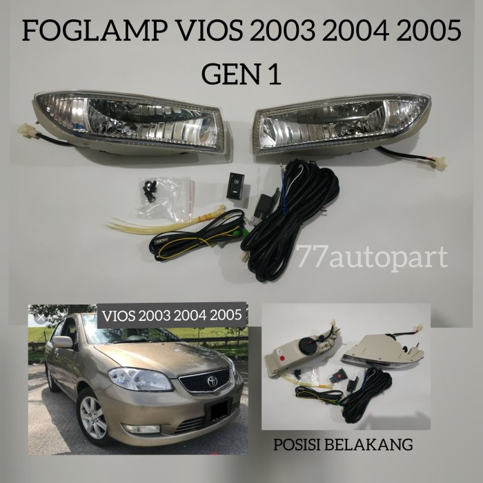 Cod - Lampu Kabut Foglamp Vios 2003 2004 2005 Gen 1 Kode 069