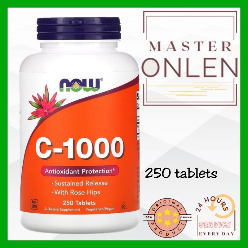 Now Vitamin C 1000 mg Sustained Release 250 Tablet vitamin C 1000mg