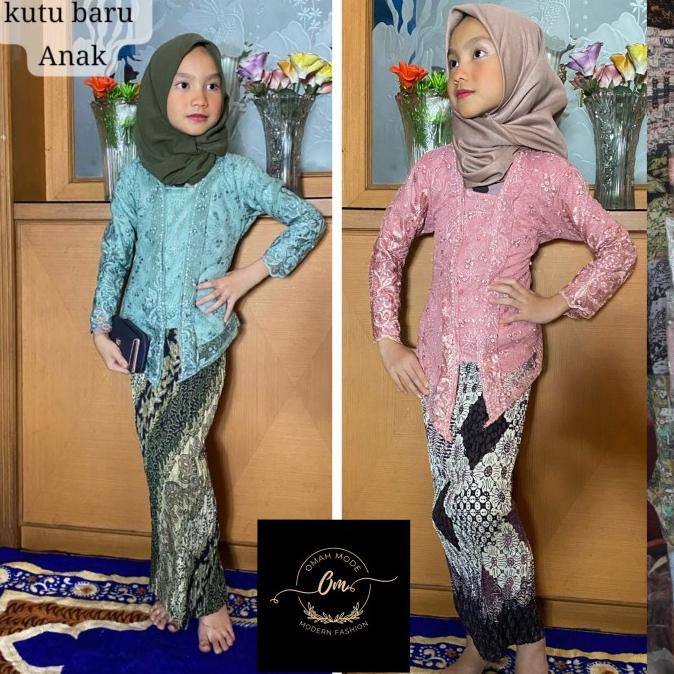 KEBAYA KUTU BARU ANAK/KEBAYA ANAK PEREMPUAN UMUR 3-12 TAHUN