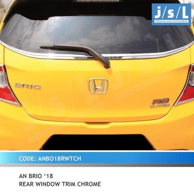 Honda All New Brio 2018 Ring Cover Garnis List Chrome Kaca Belakang