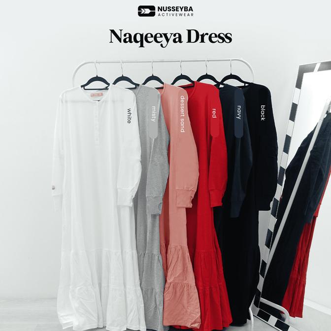 Discount Nusseyba - Naqeeya Dress - Gamis Kaos - Gamis Wanita - Gamis Muslimah