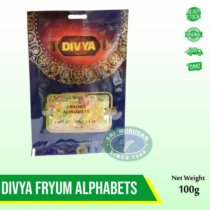 

] DIVYA FRYUM ALPHABETS 100 GM