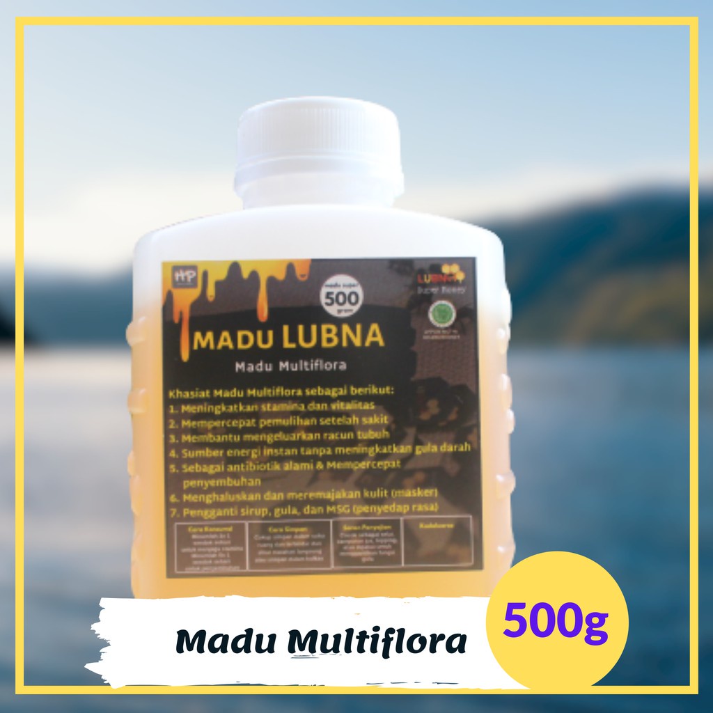 

Madu Murni Multiflora Organik Mentah Murah 500gram