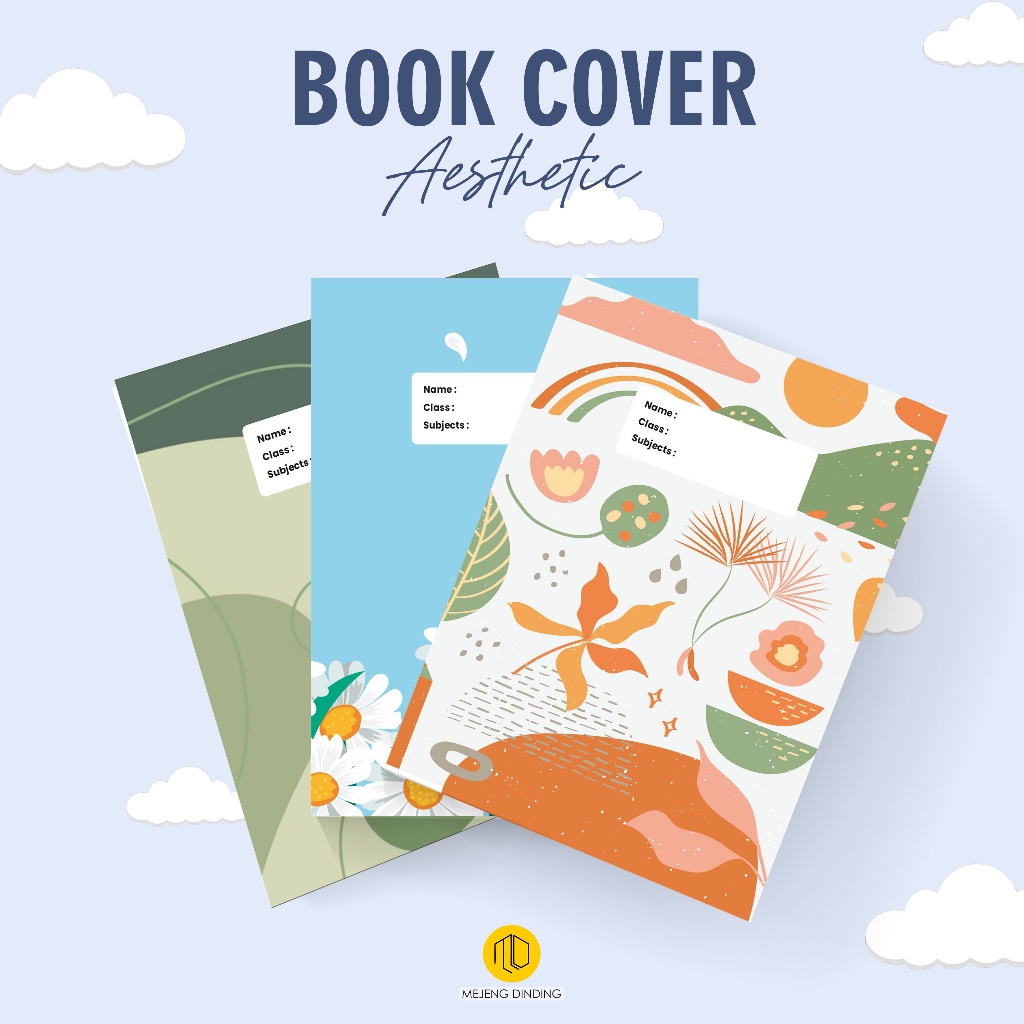 

(Isi 10 Pcs) Sampul Buku Aesthetic Custom Nama Sampul Buku Big Boss / Campus / Sidu Sampul Buku