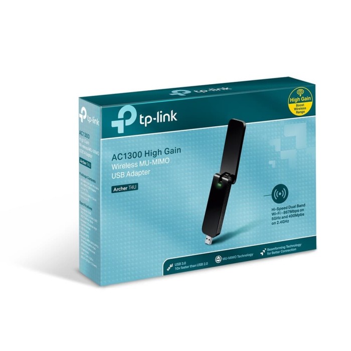 TPLINK TP LINK TP-LINK ARCHER T4U AC1300 USB WIFI RECEIVER ADAPTER