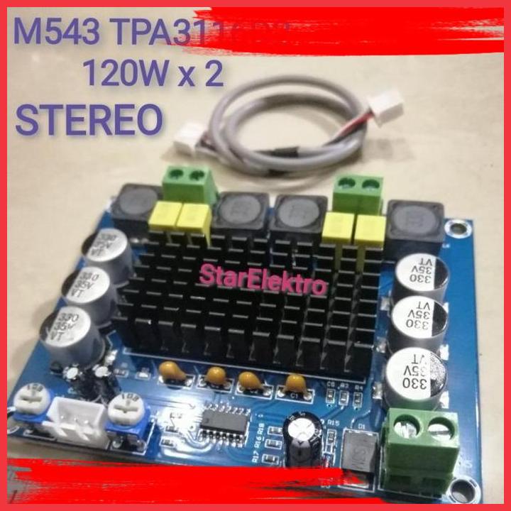 (STEL) KIT POWER AMPLIFIER STEREO 120W CLASS D TPA3116 M543 XH-M543 TPA3116D2